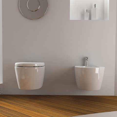 Aida - Wc + Bidet Sospeso - Argillashop.com