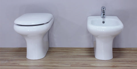 Alba - Wc + Bidet Filo Parete - Argillashop.com