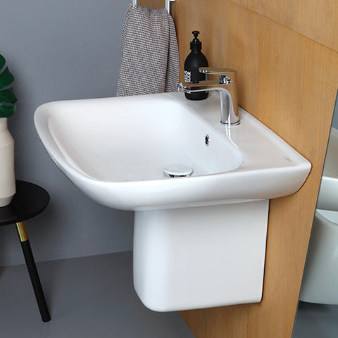 Area Lavabo sospeso con semicolonna Argillashop.com
