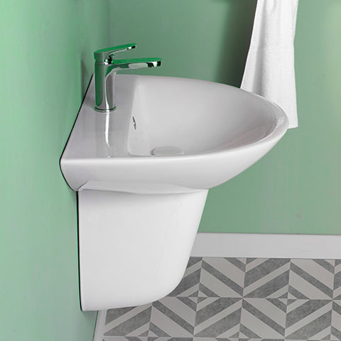 Simply Lavabo con semi colonna Argillashop.com