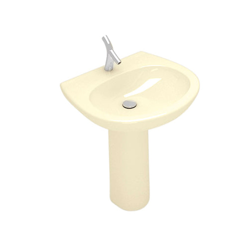 Young Lavabo champagne con colonna Argillashop.com