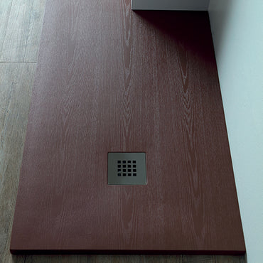 Piatto doccia marmoresina effetto legno cm. 3h. Argillashop.com