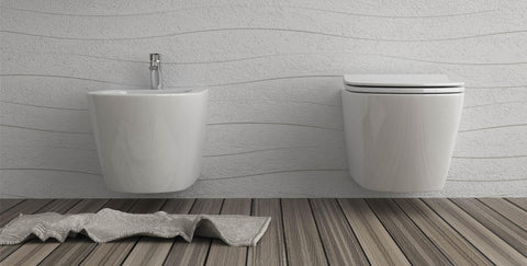 Laguna - Wc + Bidet Sospeso - Argillashop.com