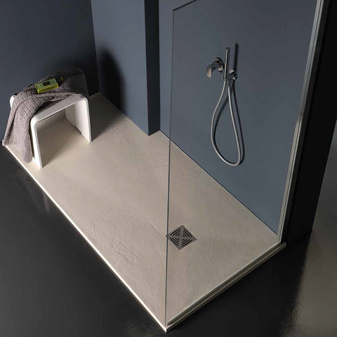 Piatto doccia in marmoresina colorato H2,5 cm. larghezza 80 x varie misure - Argillashop.com