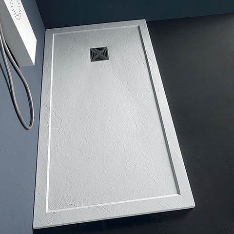 Piatto doccia in marmoresina Bianco cm. 72 x 90 x 3,3 h.