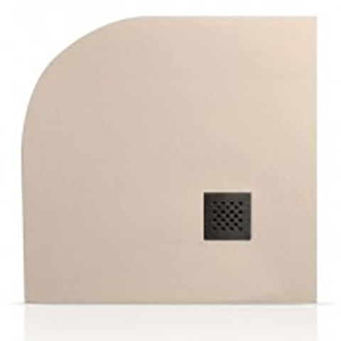 Piatto doccia in marmoresina colorato H2,5 cm. angolare 80/90 - Argillashop.com